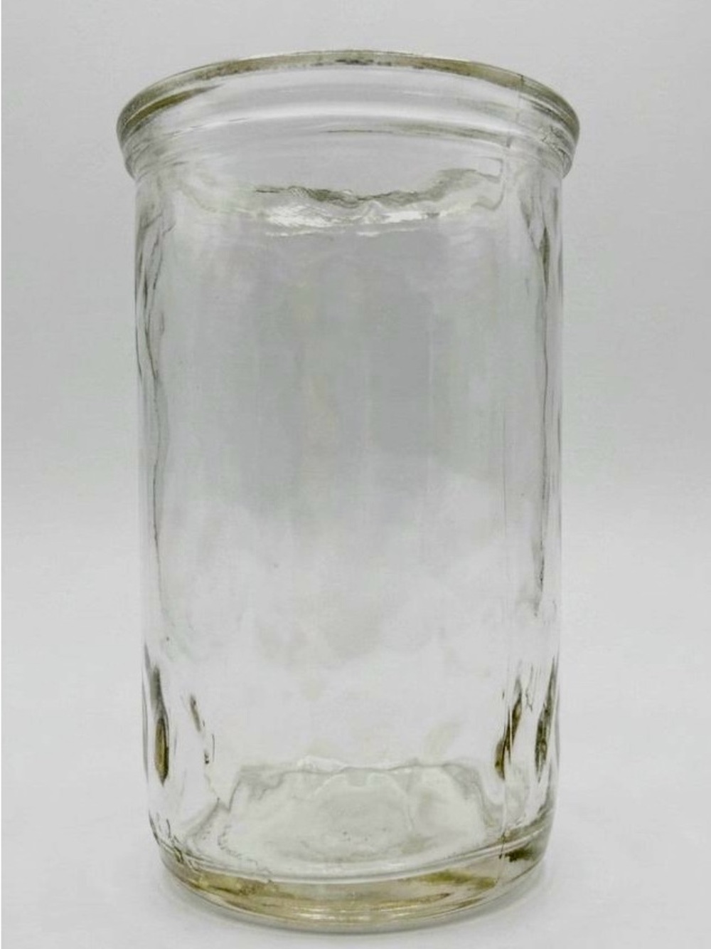 Vintage Clear Pressed Glass Tumbler (3.5") – Diamond Pattern
